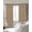 Brown, variant on Purple Floral Blackout Curtains for Bedroom/Living Room, Thermal Insulated Kitchen Curtains, Spring Plants Flowers Vintage Rustic Grommet Darkening Window Treatment Drapes 27.5"x39"x2