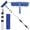 Squeegee w/ Handle 4–12 ft, variant on Kleen Handler 2-in-1 Window Squeegee with 60” Extendable Handle