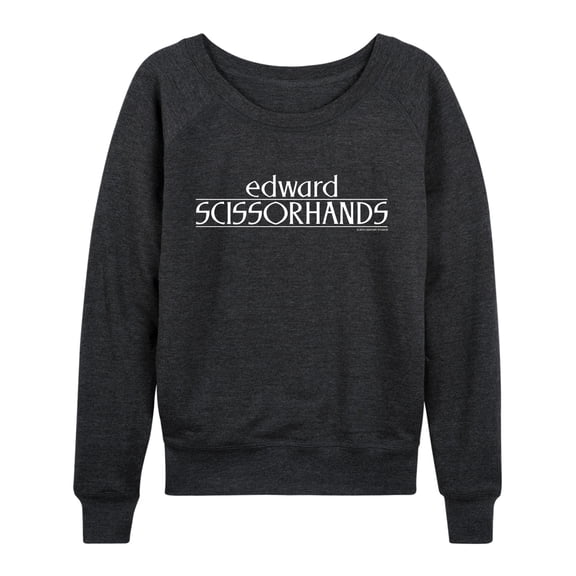 Edward Scissorhands - Edward Scissorhands Logo - Women's French Terry Long Sleeve Pullover