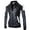 Black, variant on Men's PU Faux Leather Jacket White Black Moto Bomber Slim Fit Coat Diamond-Shaped Coat Faux Biker Racing Street Patchwork Streetwear