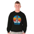 thumbnail image 5 of Retro NASA Worm Logo Rocket Launch Sweatshirt for Men or Women Brisco Brands S, 5 of 6
