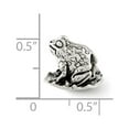 thumbnail image 2 of 925 Sterling Silver Reflections Frog on Lily Pad Bead; for Adults and Teens; for Women and Men, 2 of 2