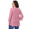 thumbnail image 3 of Woman Within Plus Size Open Front Pointelle Cardigan Sweater, 3 of 6