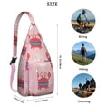 thumbnail image 3 of Stylish Crossbody Sling Bag Marine Adorable Crab Crossbody Bag for Travel Adjustable Lightweight Travel Hiking Casual Daypack for Unisex, 3 of 4