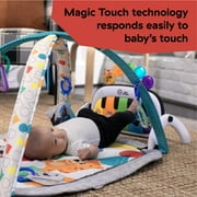 Baby Einstein Kickin Tunes 4-in-1 Infant Baby Activity Gym & Tummy Time Play Mat with Piano, 0-36 Months, Multicolor