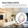 thumbnail image 2 of 6W WiFi LED Downlight for Ceiling Home Color Changing LED Recessed Spotlight, App Controlled RGBCW 2700K-5000K RGB White Multi-Color Aluminum Spotlight, Suitable for Home Bar KTV Model FC-TD001, 2 of 8