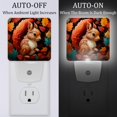 thumbnail image 2 of Squirrel LED Square Night Light - Energy Efficient Plug-in Nightlight with Auto Sensor for Bedroom, Bathroom, and Hallway - Soft Glow Illumination - White, Pack of 2, 2 of 6
