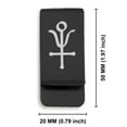 thumbnail image 2 of Stainless Steel Antimony Alchemy Symbol Classic Slim Money Clip Credit Card Holder, 2 of 2