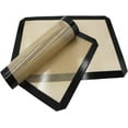 thumbnail image 4 of Premium Non Stick Silicone Baking Mats Quarter Sheet Toaster Oven Liner Small,Set Of 2 Mats (Size 8.5" - 11.5"), 4 of 4
