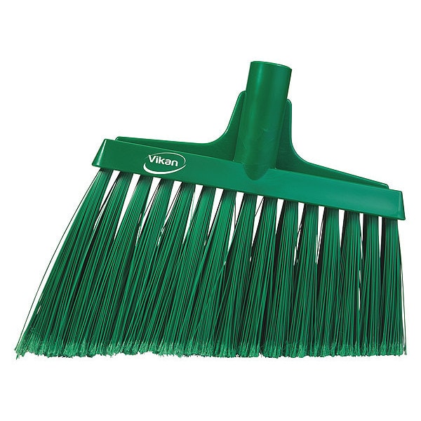 TOUGH GUY 24-Inch Sweep Face Push Broom Head – Soft Bristles, Green, 3H388