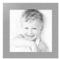 thumbnail image 2 of ArtToFrames 22" x 22" Steel Ripple Brushed Picture Frame, 22x22 inch Silver Wood Poster Frame (WOM-5269),  Pack, 2 of 7