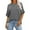 Brown, variant on Antinious Summer Tops for Women Trendy,Sweatshirt for Women,Ladies Casual Crewneck Short Sleeve Solid Loose Short Loose T-shirt,White,XXL