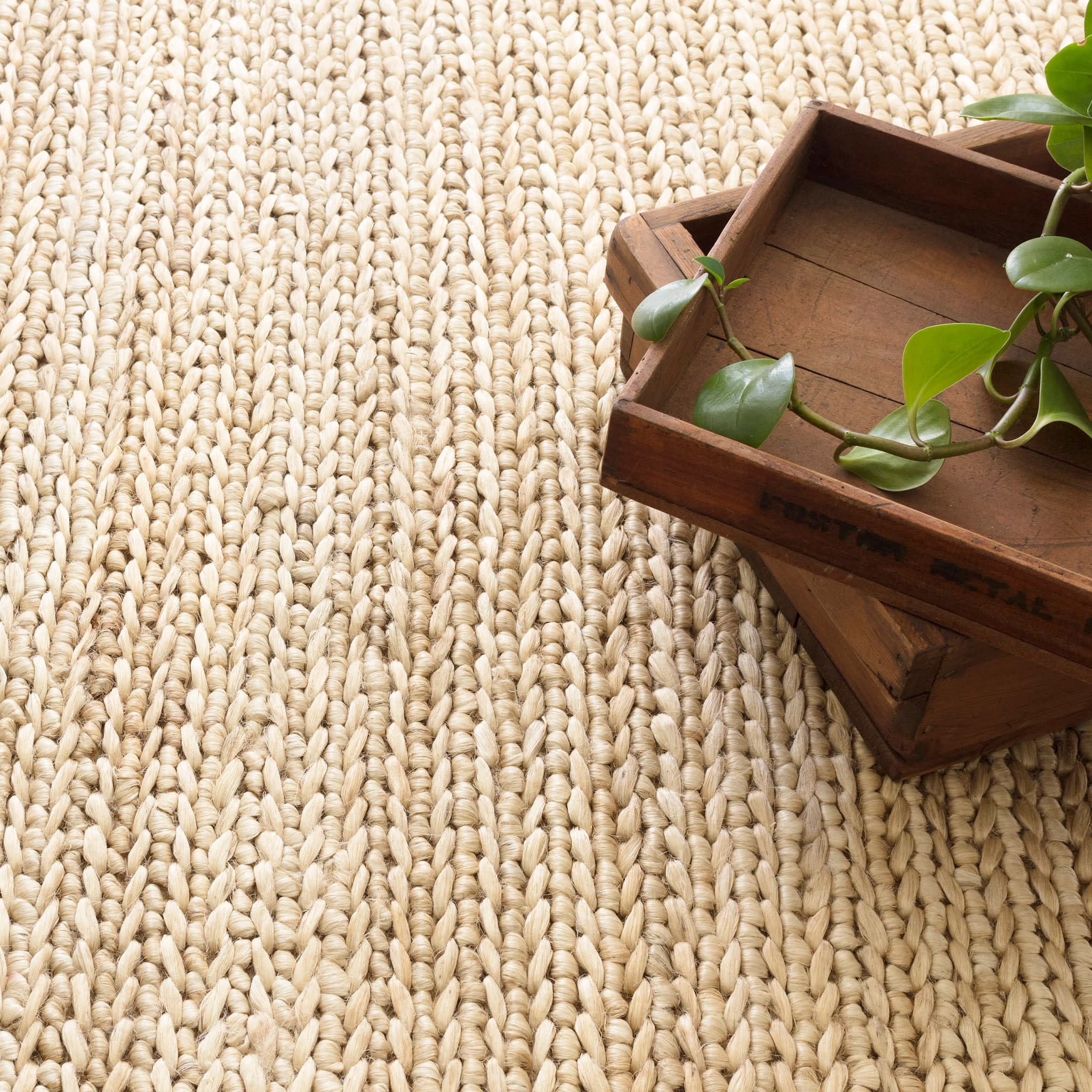 Dash & Albert Jute Handwoven Rug, 5' x 8', Natural