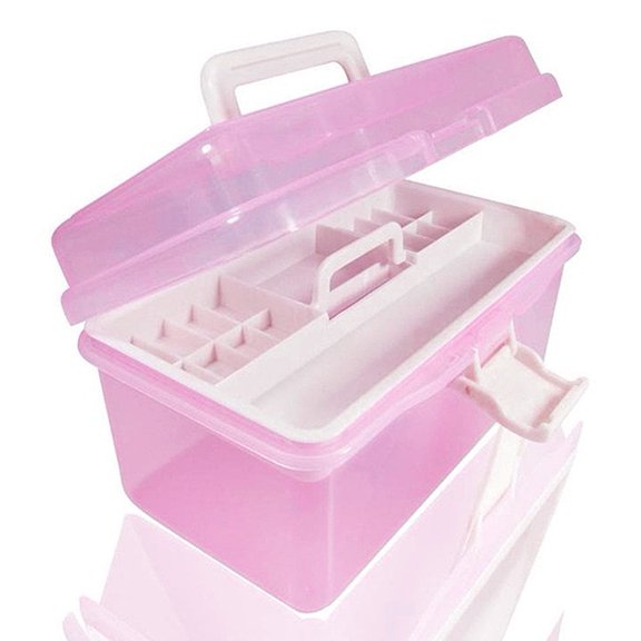 AMERTEER Tool storage case box Nail Polish Travel Case Manicure Organizers Storage Box Holder FIRST AID BOX CASE