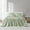 Sage, variant on 6 Piece Solid Color Satin Sheet Set (1*Flat Sheet + 1* Fitted Sheet + 4*Pillowcases), Luxurious And Silky With Natural Sheen, Fits Up To 16" Mattress