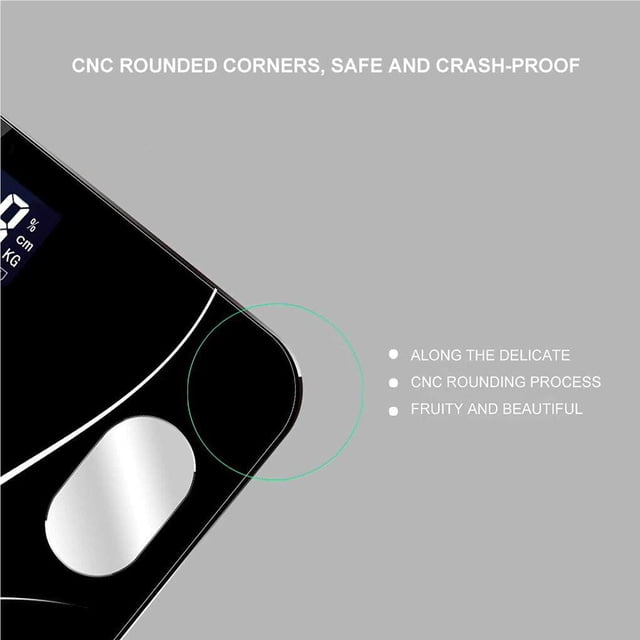 ABS Digital Weight Scale Replacement Bluetooth-compatible Plastic Bluetooth-compatible 5.0 Weight 5.0 18 Language APP Control USB Charging Weighing Scales