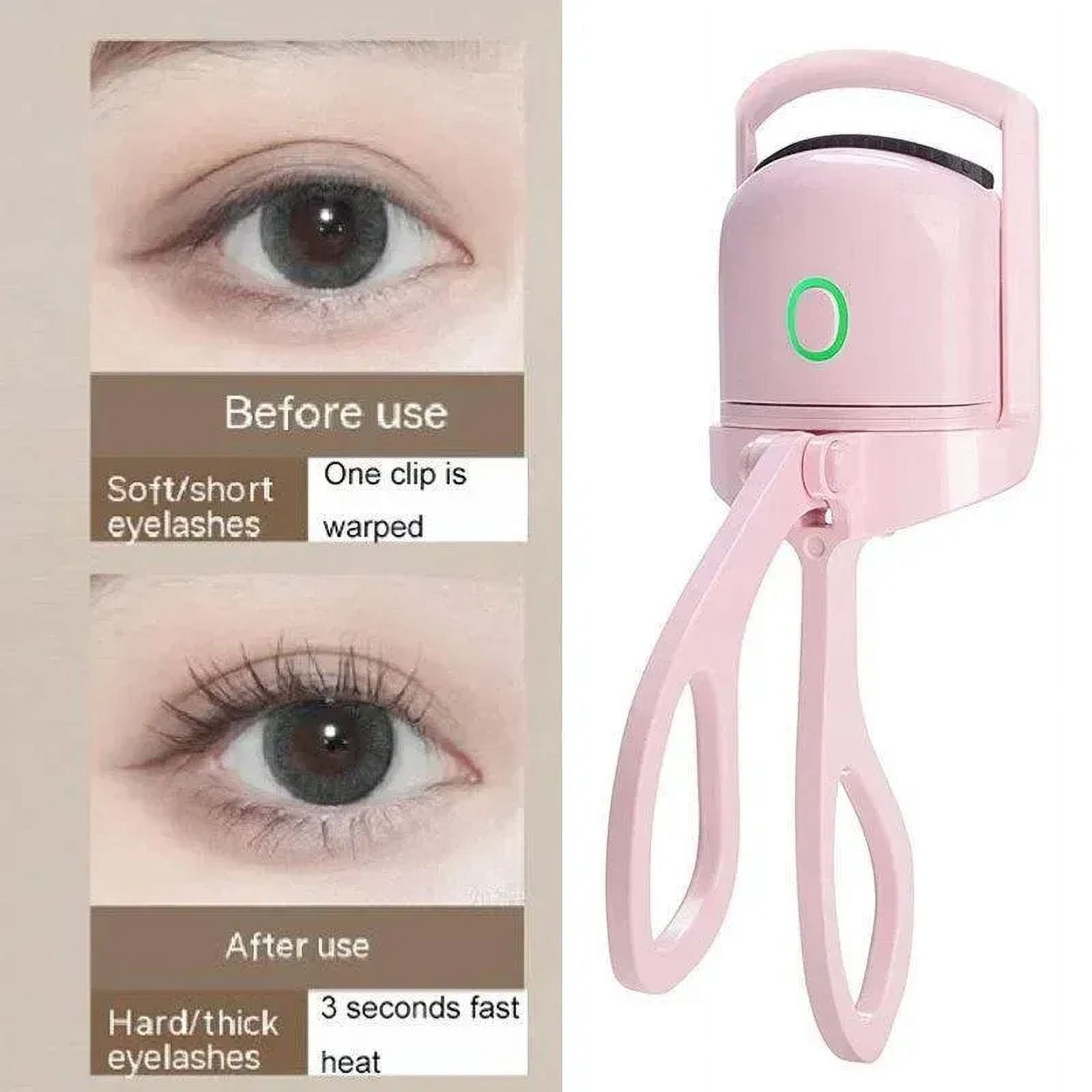 CNKESS Factory wholesale  Mini Heated Eyelash Curler Portable Eyelash curler  Rechargeable Heated Eyelash Curler