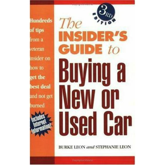 Pre-Owned Insider's Guide to Buying a New or Used Car (Paperback) 155870566X 9781558705661