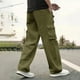 thumbnail image 1 of Pantalones largos de verano para hombre, casuales, de moda, de color sólido, con cordón y cintura elástica., 1 of 6