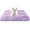Gradient Purple, variant on Exclusivo Mezcla Soft Plush Dog Bed Crate Mat for Small Dogs (26*20*4 in), Faux Fur Fluffy Dog Pet Cat Kennel Pad with Anti-Slip Bottom, Machine Washable, Rainbow