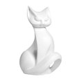 thumbnail image 1 of Estatua de gato de resina, divertida figura decorativa, adorno de escritorio, figura de animal para dormitorio, sala de estar, mesa y oficina., 1 of 9
