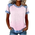 thumbnail image 1 of Camisetas de Manga Corta para las Mujeres Camisetas de Cuello Redondo de Color Sólido Camisetas de Manga Corta para las Mujeres, 1 of 5