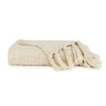thumbnail image 3 of Noble Linens Slub-Yarn Throw Blanket, Natural, Standard Throw, 3 of 7