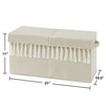 thumbnail image 3 of Boho Fringe Linen Storage Fabric Toy Box by Sweet Jojo Designs, 3 of 4