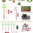 thumbnail image 4 of Outdoor Christmas Decorations Lights, 5 in 1 Candy Cane Christmas Tree Lights with 8 Modes, Christmas Pathway Lights Outdoor Waterproof, LED Christmas Outdoor Lights for Yard Path Garden Decor, 4 of 7