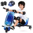 thumbnail image 1 of Triciclo Eléctrico Montable Honey Whale 008B Azul, 1 of 7