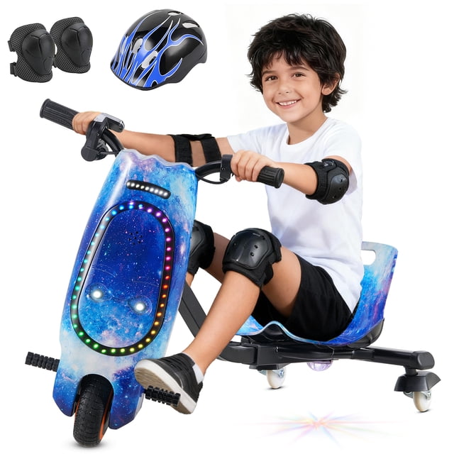 Triciclo Eléctrico Montable Honey Whale 008B Azul
