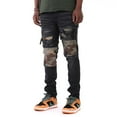 thumbnail image 4 of KDNK Men Camo Patched Jeans (Black), 4 of 4