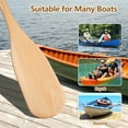 thumbnail image 3 of LABSERRON Wooden Oar for Canoes Khaki Wood Rowing Ergonomic Design 1Set, 3 of 8