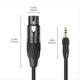 thumbnail image 5 of Cable de Audio XLR A 3,5 mm Cable de Audio Analógico Balanceado para Micrófono con Bloqueo para Amplificador de Altavoz de Teléfono de Computadora 300 cm, 5 of 10