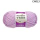 thumbnail image 1 of Xiao Hua Hilo de 50 g para crochet, hilo suave, hilo de mezcla de nailon, algodón y acrílico, hilo para tejer muñecas, cestas, bolsos, sombreros y mantas, morado claro., 1 of 4