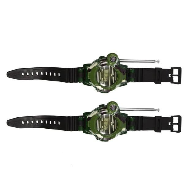 2 mini walkie-talkies para niños, relojes de pulsera para niños, intercomunicador, juguete de regalo para exteriores