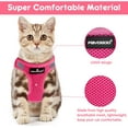 thumbnail image 2 of Arnés ajustable para gatos, arnés antiescape para gatos, arnés ligero para gatitos, collares, arneses y correas para gatos, transpirables, fáciles de controlar, con tiras reflectantes, 2 of 4