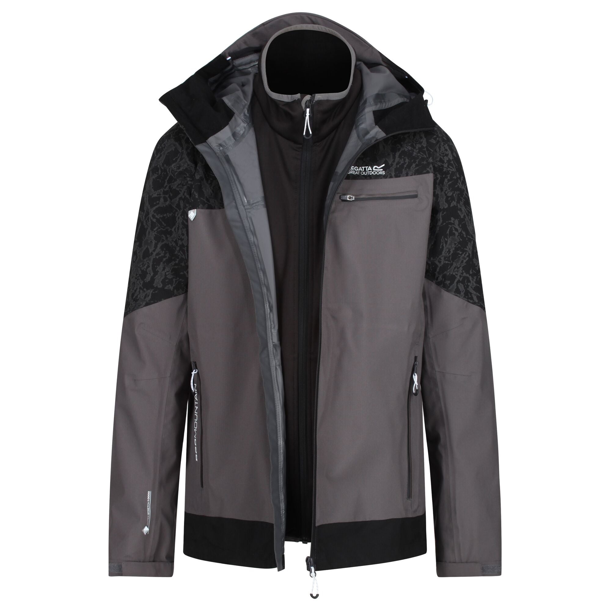 Trespass Mens Faris 3-in-1 Waterproof Jacket