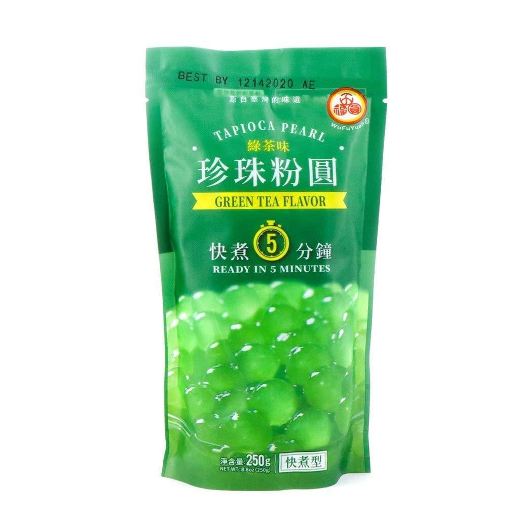 WuFuYuan Tapioca Pearl Green Tea Flavor 8.8 Oz (250 g)