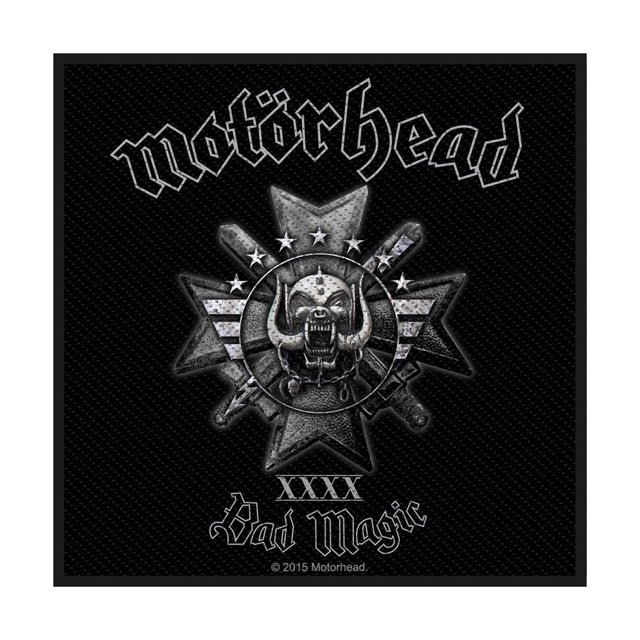 Motorhead - Parche Diseño Estándar Bad Magic (Negro, Gris)
