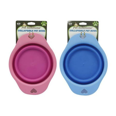 - Collapsible Silicone Pet Bowl Dog Cat Travel Feeding Water Food Dish Feeder New
