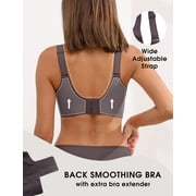 MINTREUS Bras for Women Supportive Wireless Push Up Bras Comfort No Underwire Full Coverage Seamless