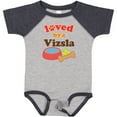 thumbnail image 3 of Inktastic Vizsla Loved by a (Dog Breed) Boys or Girls Baby Bodysuit, 3 of 5