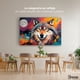 thumbnail image 2 of Cuadro Decorativo Canvas Lobo Luna Llena 90x60 Canvas Revolution, 2 of 4