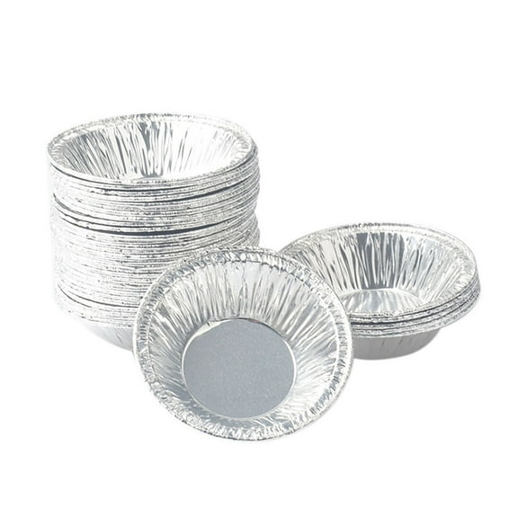 500PCS Disposable Aluminum Foil Baking Cups Muffin Cupcake Liners Round Tart Molds for Baking and Cooking