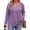 A-Light Purple, variant on Fantaslook Lace Plus Size Tops for Women Long Sleeve V Neck Blouses Fall Tunic Shirts L-5XL