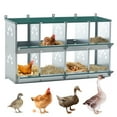 thumbnail image 5 of Aukfa Chicken Nesting Box, 8 Compartments Metal Chickens Egg Laying Nest Boxes for Chickens/Hens/Ducks, 5 of 7