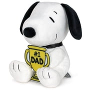 Hallmark Peanuts Fathers Day Plush Snoopy with Felt #1 Dad Trophy , 6.5