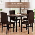 thumbnail image 3 of Recaceik 5 Pieces Dining Table Set for 4, 30.1"H Kitchen Table with Faux Marble Top and 4 Chairs, 3 of 5