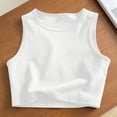 thumbnail image 2 of Letimco Breathable Soft Casual Sleeveless Deep Round Neck Tank Top for Women - Solid Color for Home Daily Summer, 2 of 7